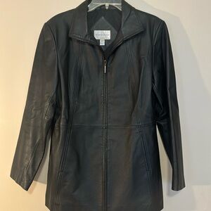 Women’s Worthington Leather Jacket Black - Medium